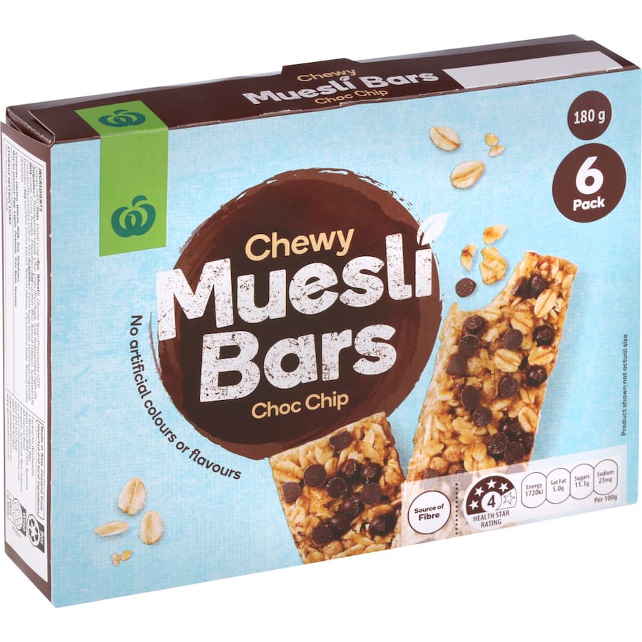 Muesli Bars Chocolate Chip 180gm