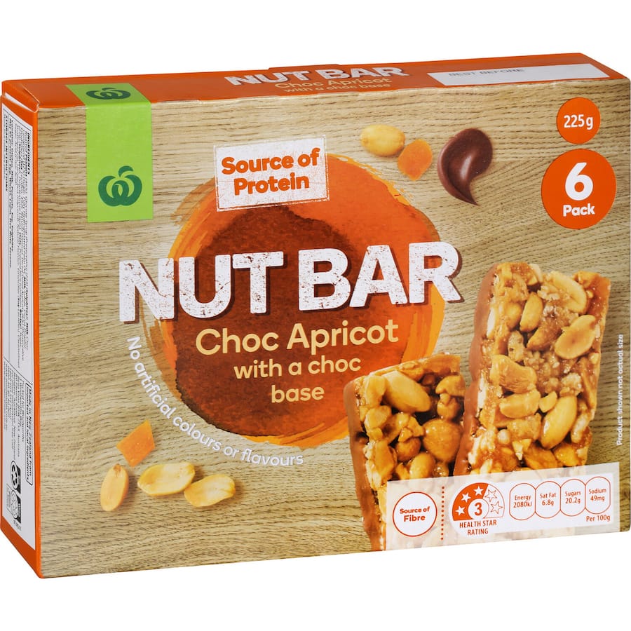 Nut Bars Choc Apricot With Choco Base 225gm