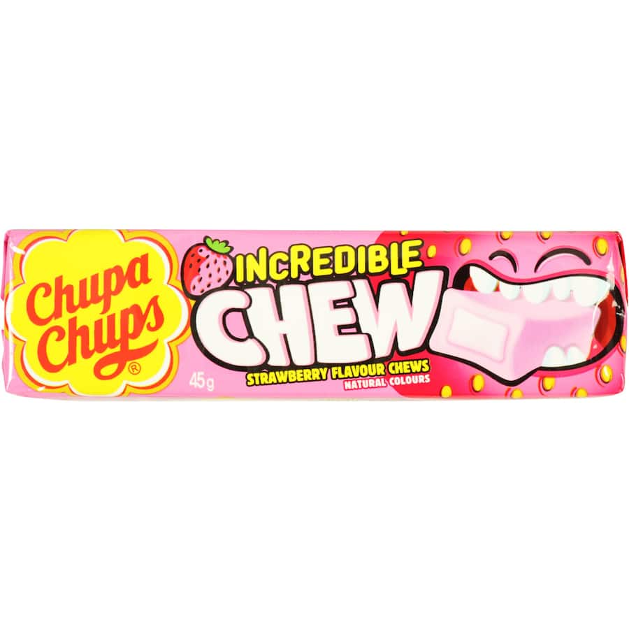 Chewing Gum Incredible Chew Strawberry 45gm