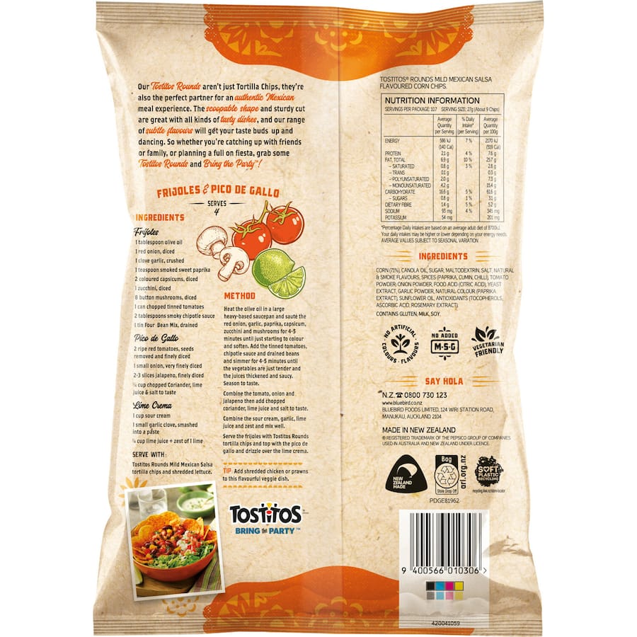 Corn Chips Mild Mexican Salsa 290gm