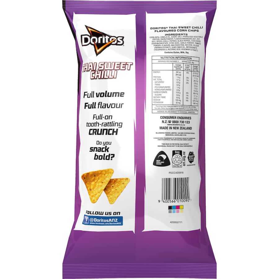 Corn Chips Thai Sweet Chilli 90g