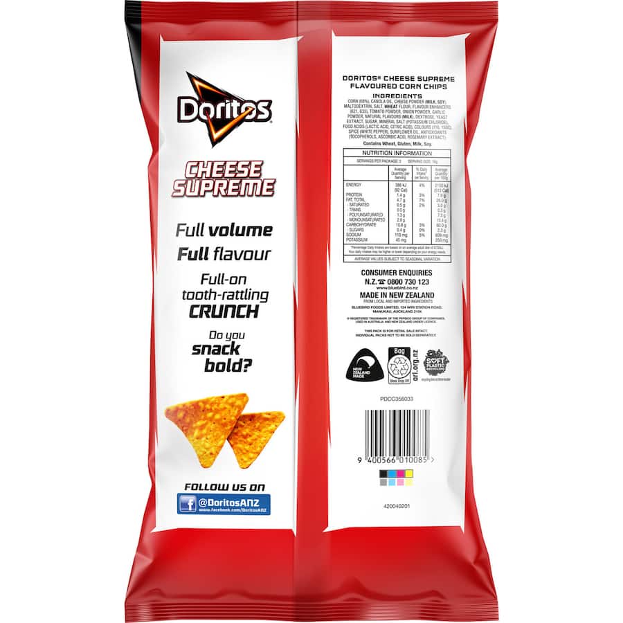Corn Chips Supreme Cheese 90g