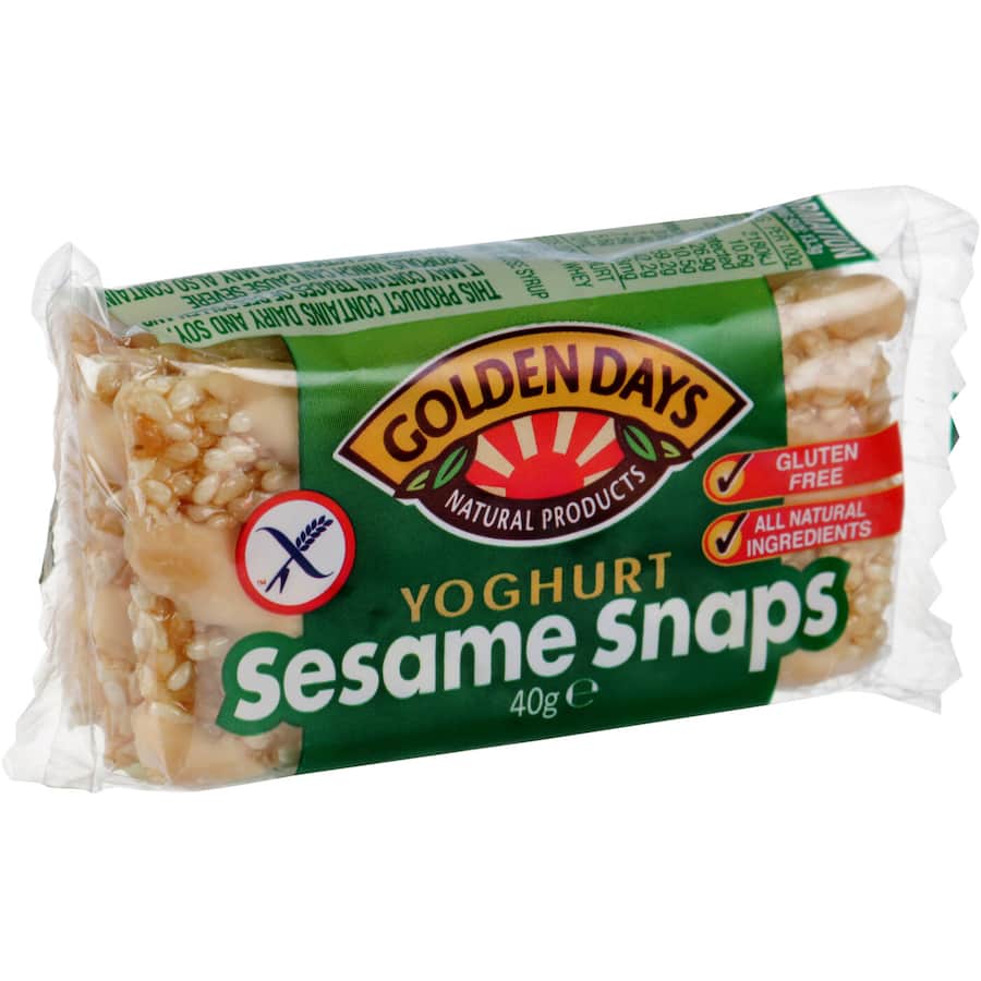Snack Bar Yoghurt Sesame Snap G/free 40gm