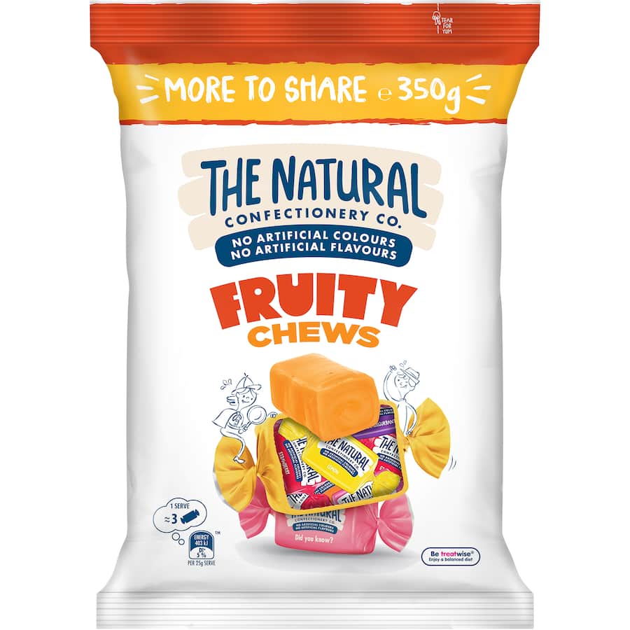 Lollies More To Share Fruity Chews 350gm