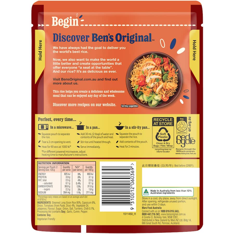 Microwave Rice Mexican