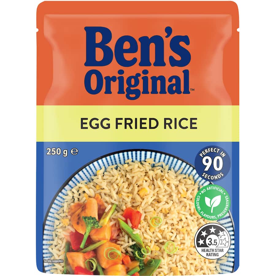 Microwave Rice Egg Fried Rice