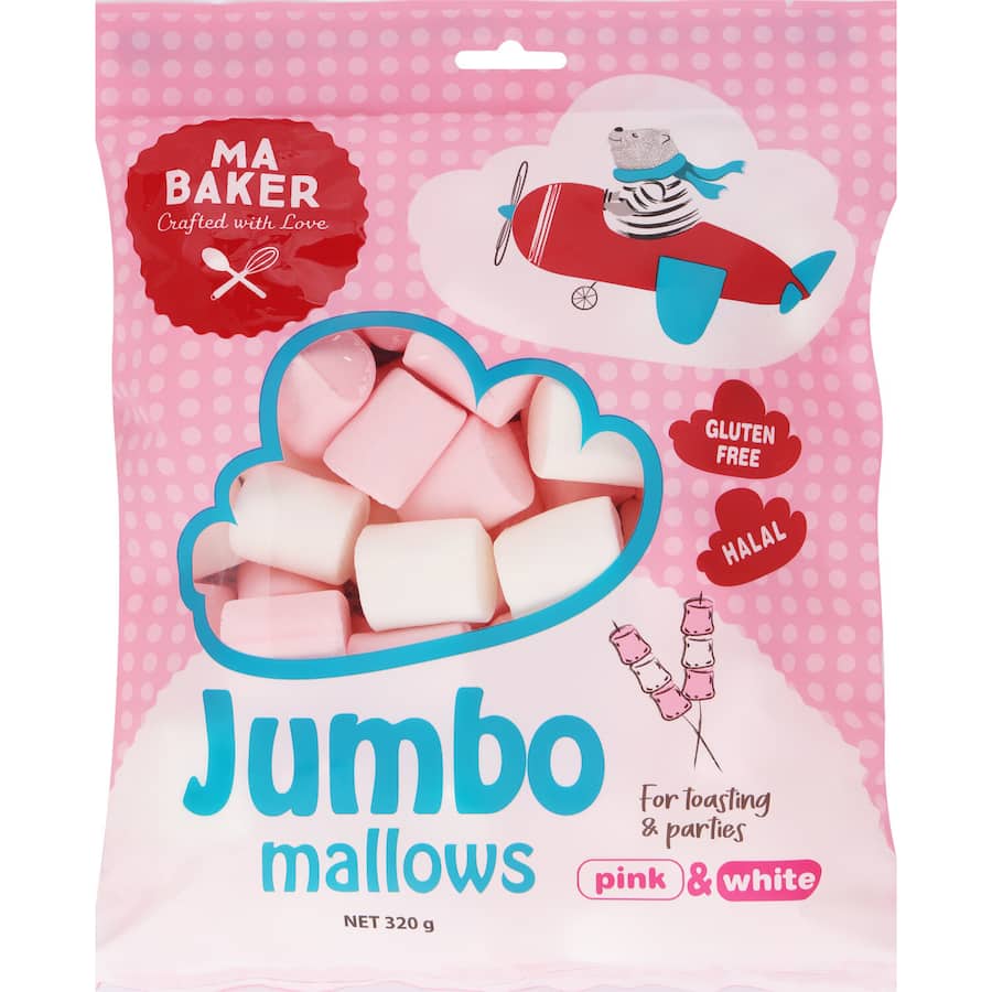Ma Baker Jumbo Mallows 320gm