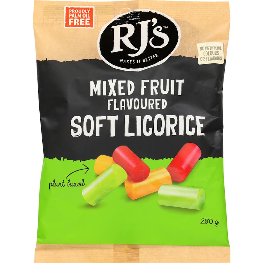 Rj's Sweets Soft Licorice Mixed Fruit 280gm