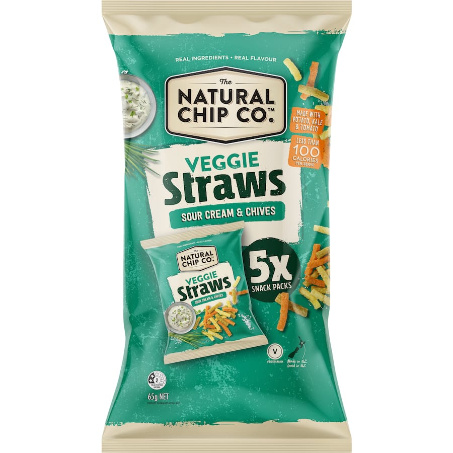 Corn Snacks Veggie Straws Sour Cream 65g