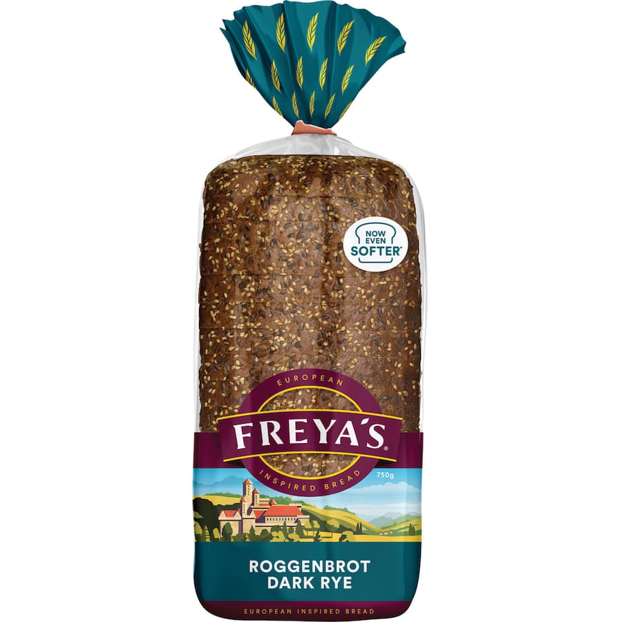 Freyas Toast Bread Roggenbrot Dark Rye 750GM