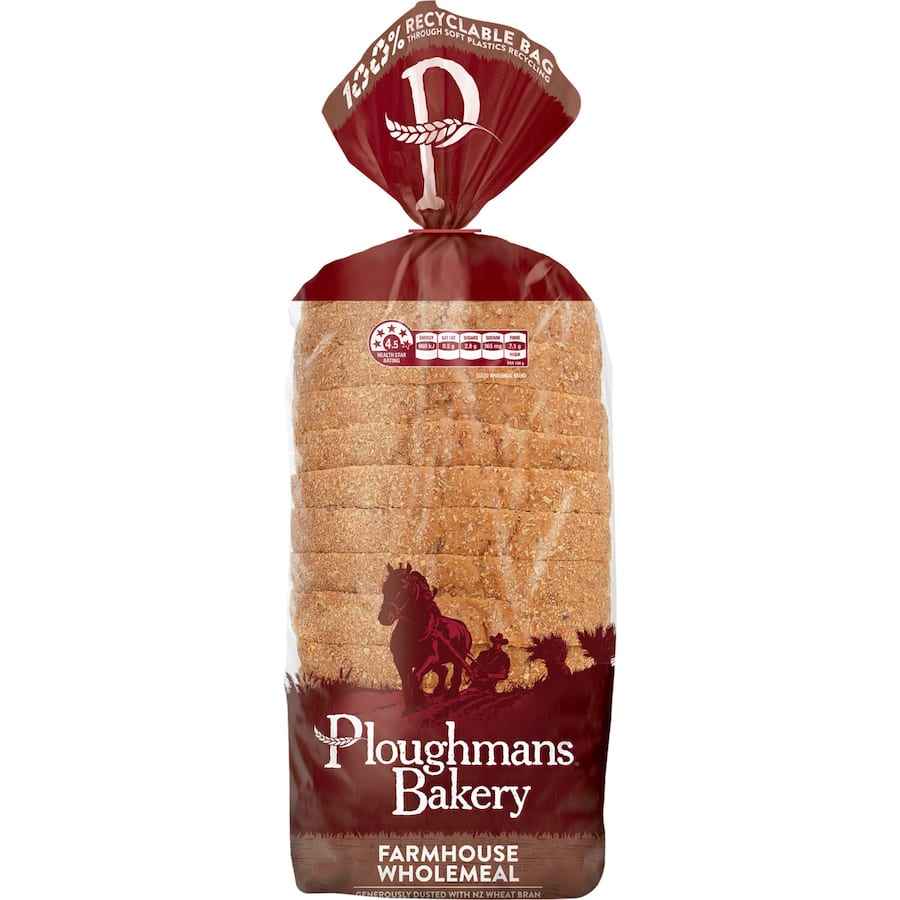 Ploughmans Bakery Toast Bread Farmhouse Wholemeal 750GM