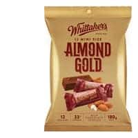 Chocolate Sharepack Almond Gold Mini Slab 180g