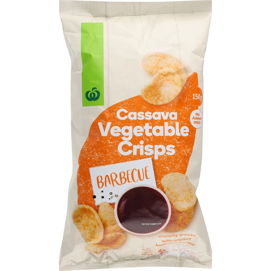Cassava Vegetable Crisps Bbq 150gm