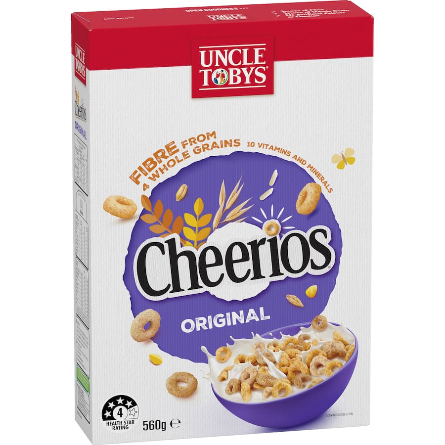 Uncle Tobys Cheerios Wholegrain 560gm