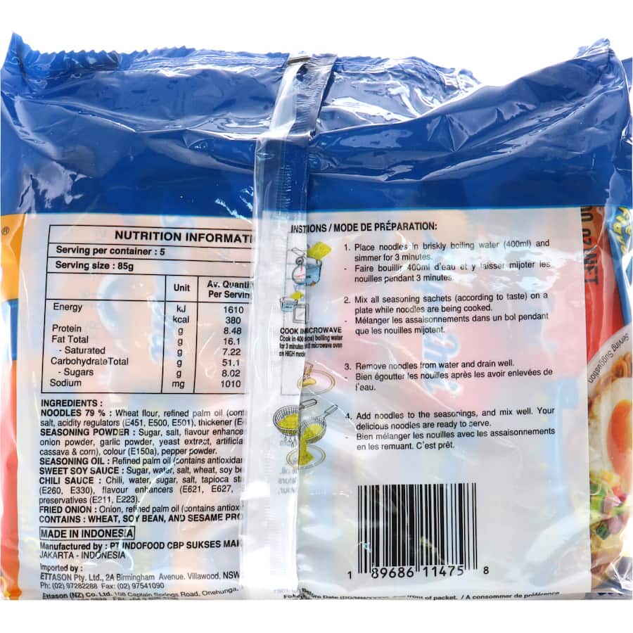 Instant Noodles Mi Goreng Bbq Chicken 5 pack