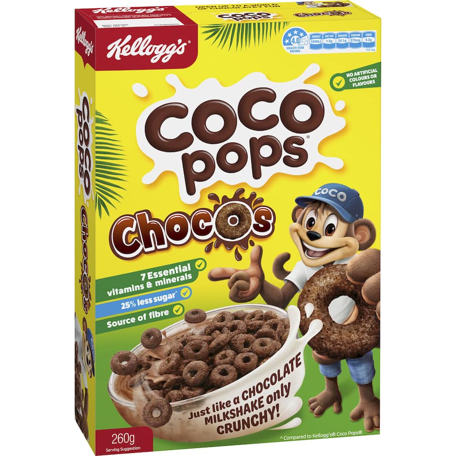 Kelloggs Cereal Coco Pops Chocos 260gm