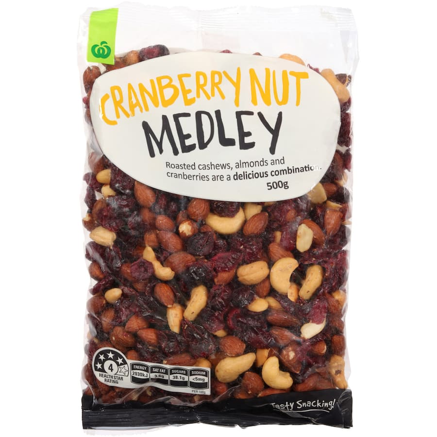 Snack Mix Cranberry Nut Medley 500gm