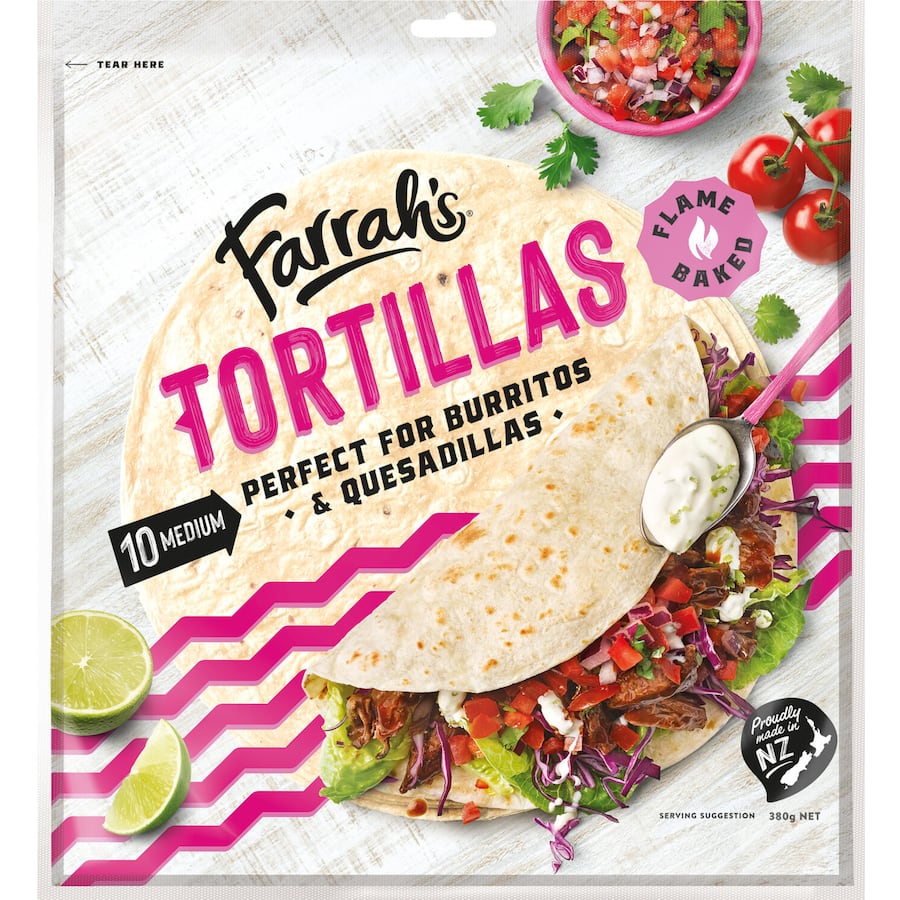 Farrah's Burrito Tortillas Medium 10pks