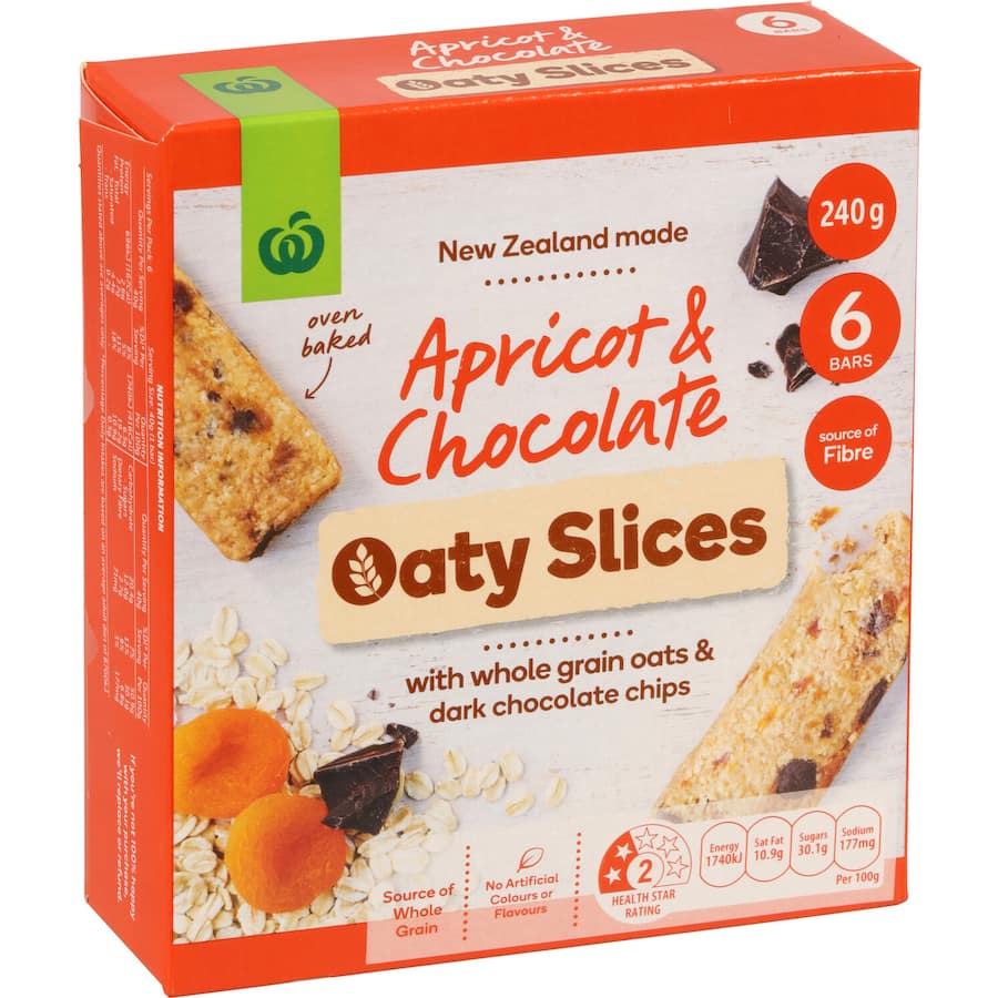 Oat Bars Apricot & Chocolate 240gm