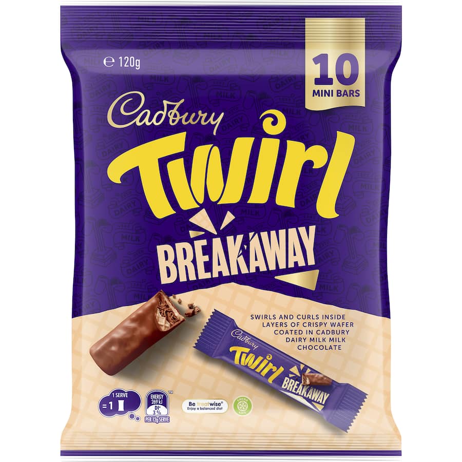 Chocolate Share Pack Breakaway 120gm 10packs
