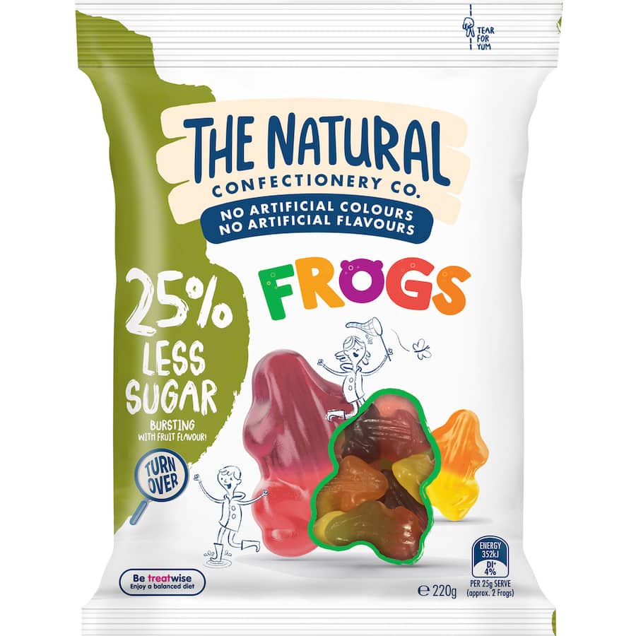 Lollies Frogs Reduced Sugar 220gm