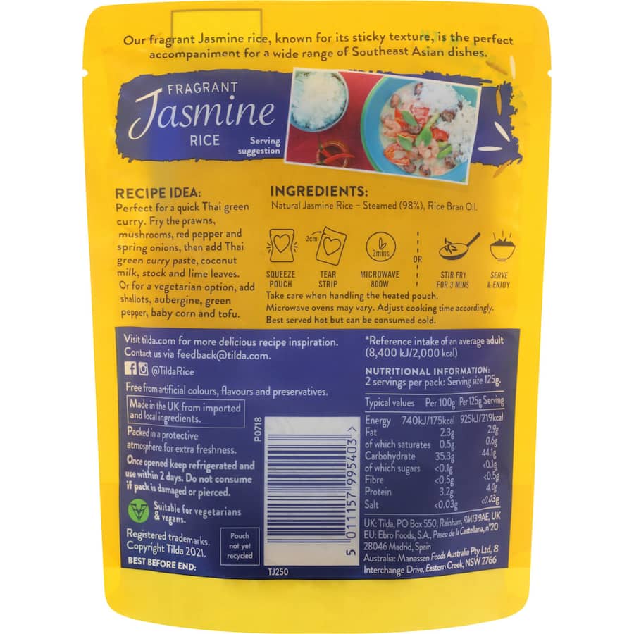 Steamed Rice Plain Jasmine