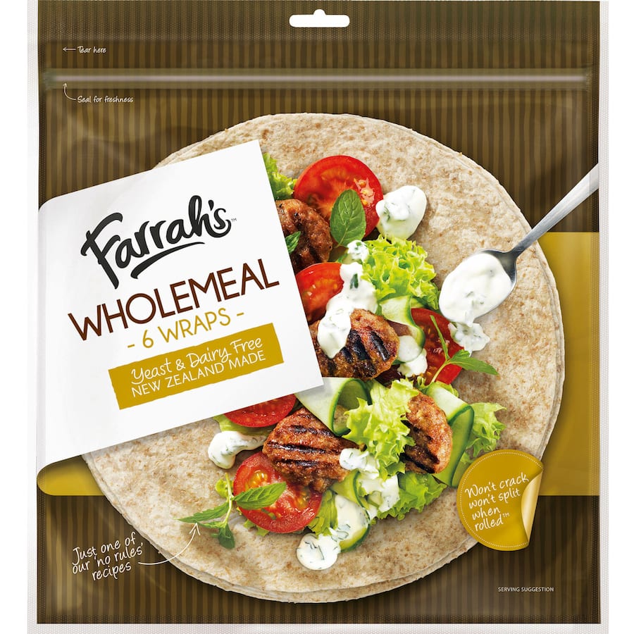 Farrah's Wraps Wholemeal 6 pks