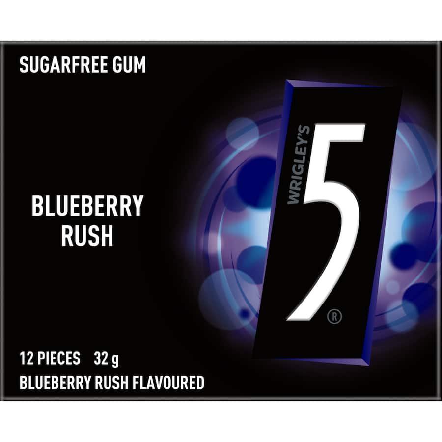 Sugar Free Chewing Gum Blueberry 12pks