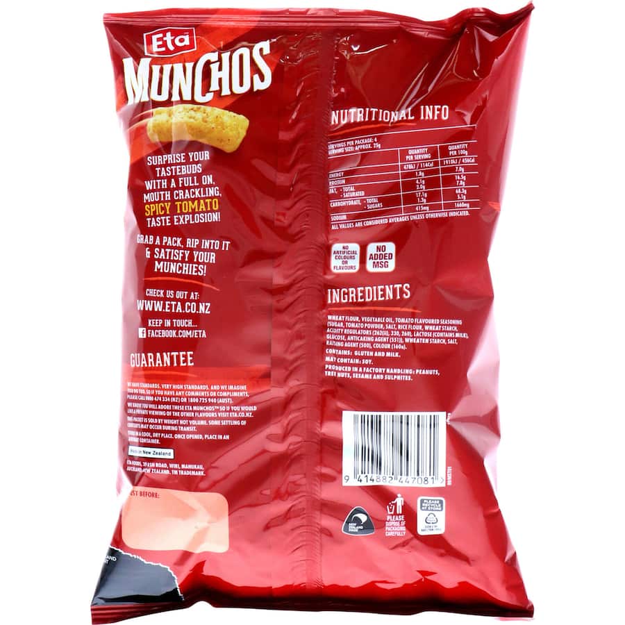 Corn Snacks Spicy Tomato