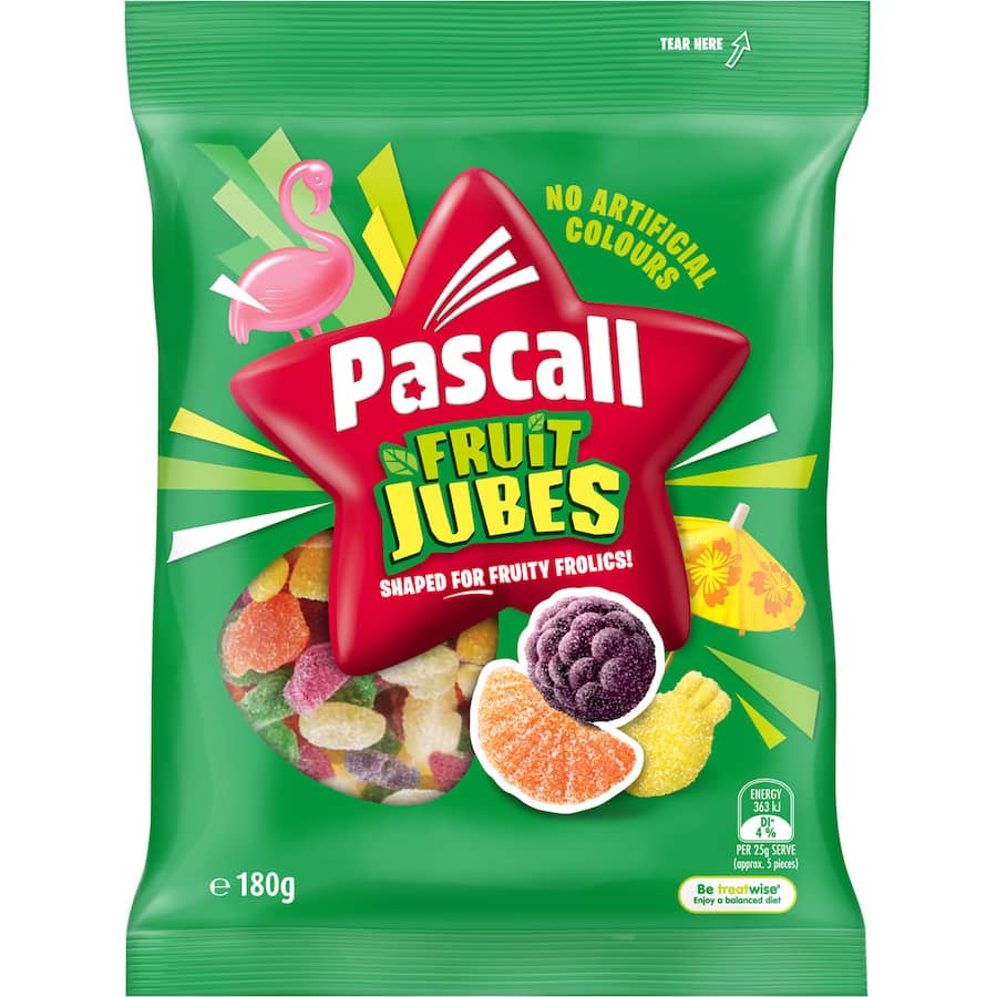 Lollies Fruit Jubes 180gm