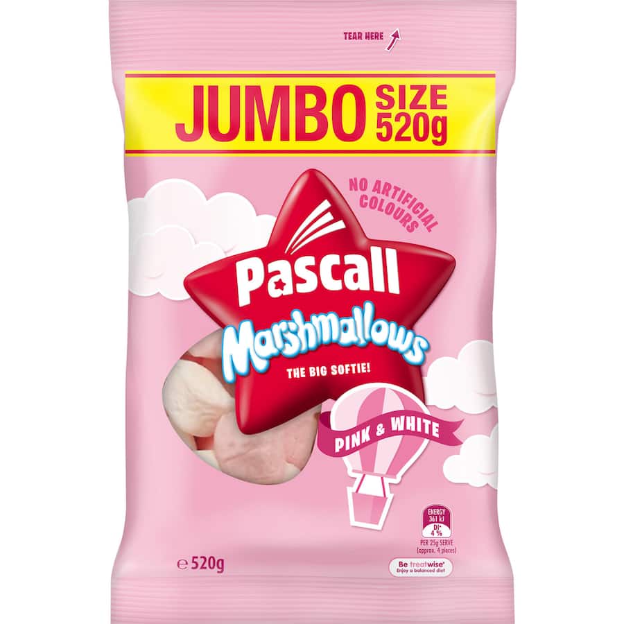 Marshmallows Jumbo Size Pink & White