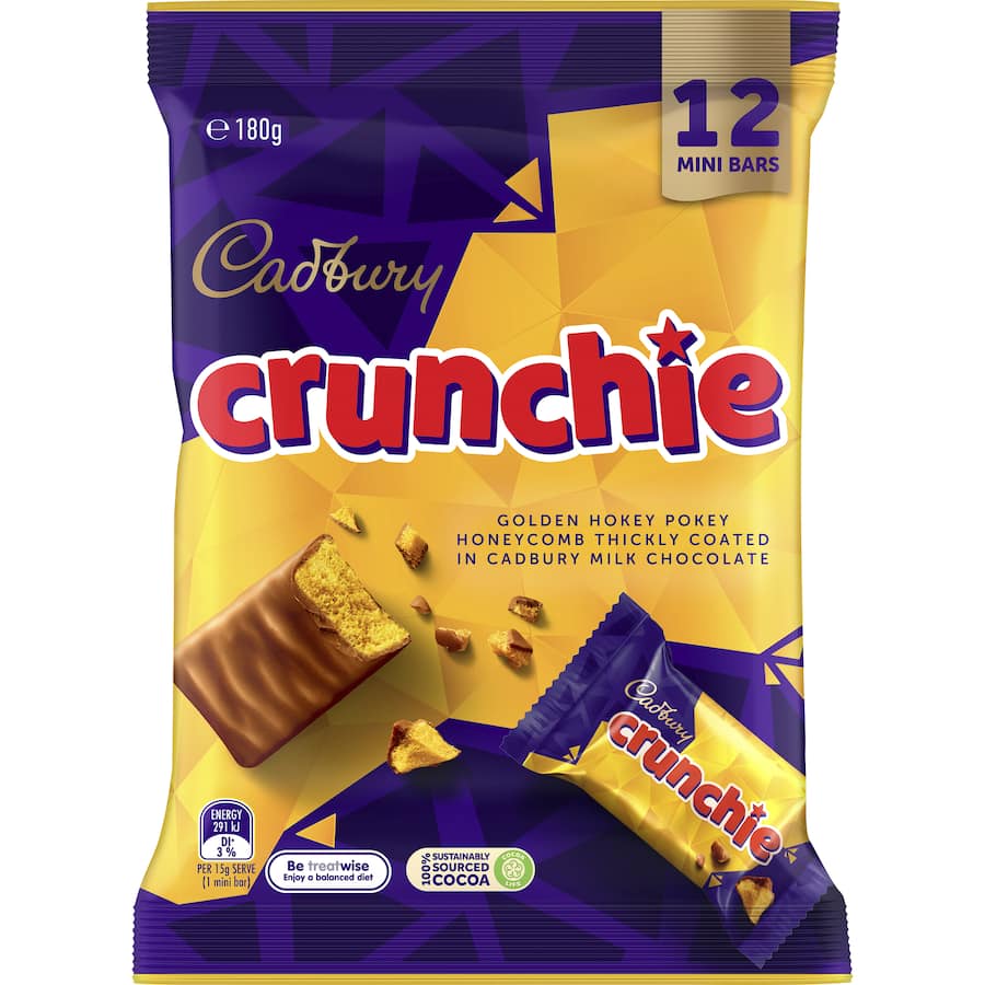 Chocolate Sharepack Crunchie 180gm