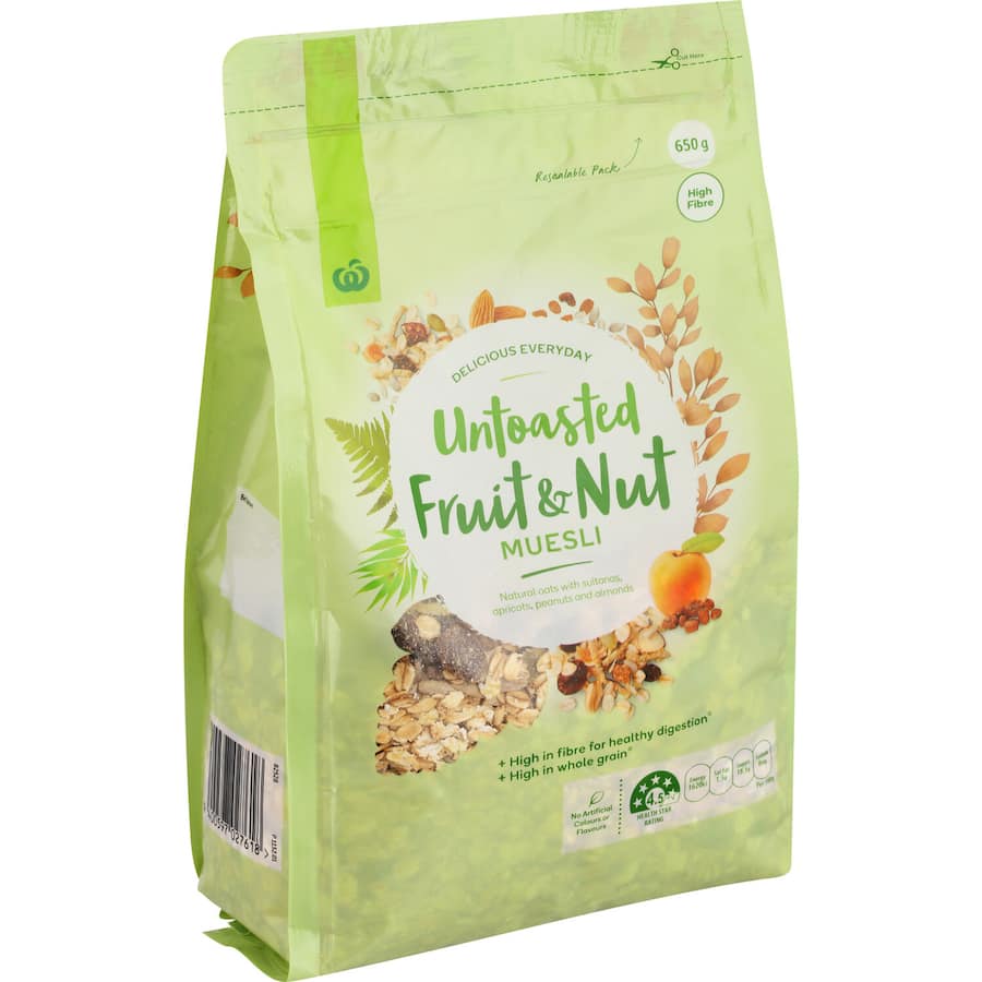 Muesli Untoasted Natural Fruit & Nut