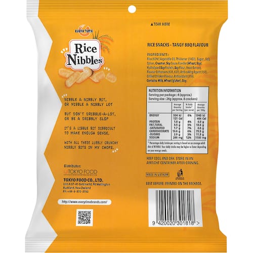 Rice Snacks Tangy Bbq