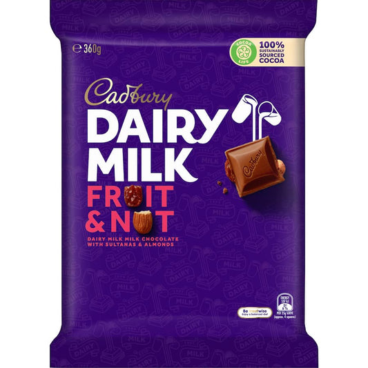 Chocolate Dairy Milk Fruit & Nut 360gm