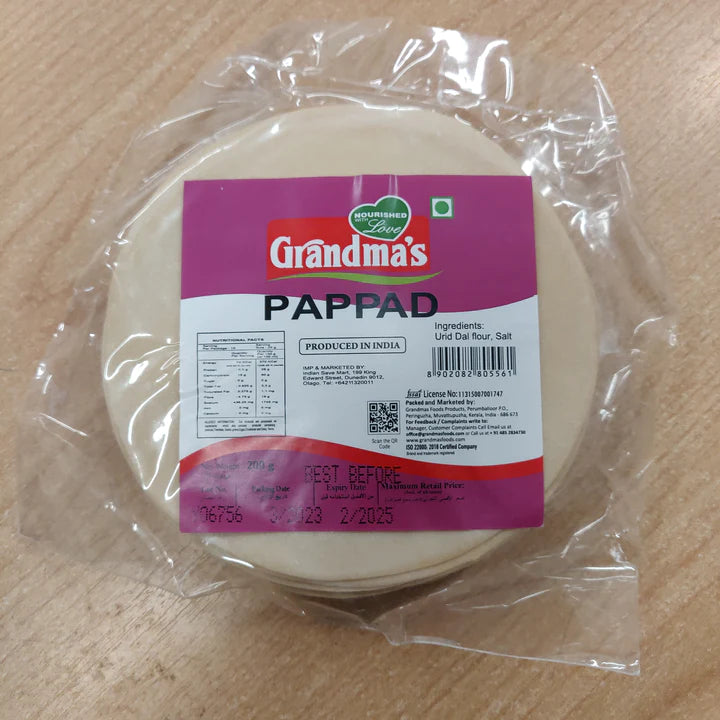 Grandmas Pappadam