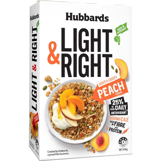 Hubbards Light & Right Peach & Seeds 450gm