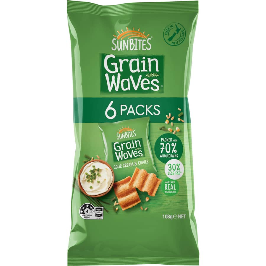 Wholegrain Chips Sour Cream & Chives 108g