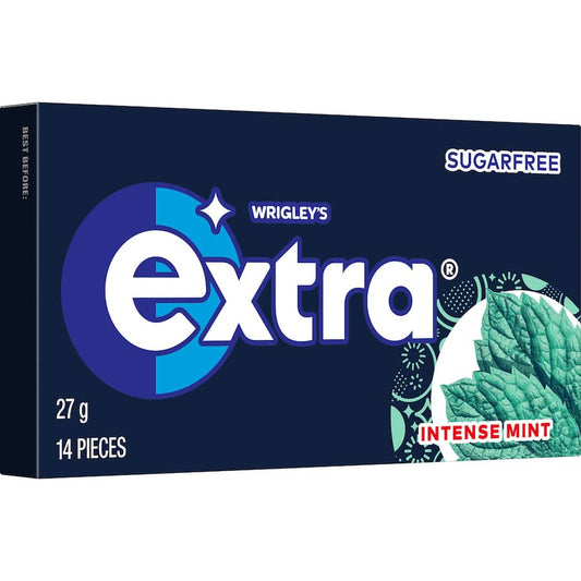 Wrigleys Extra Chewing Gum Intense Mint Sugar 27gm