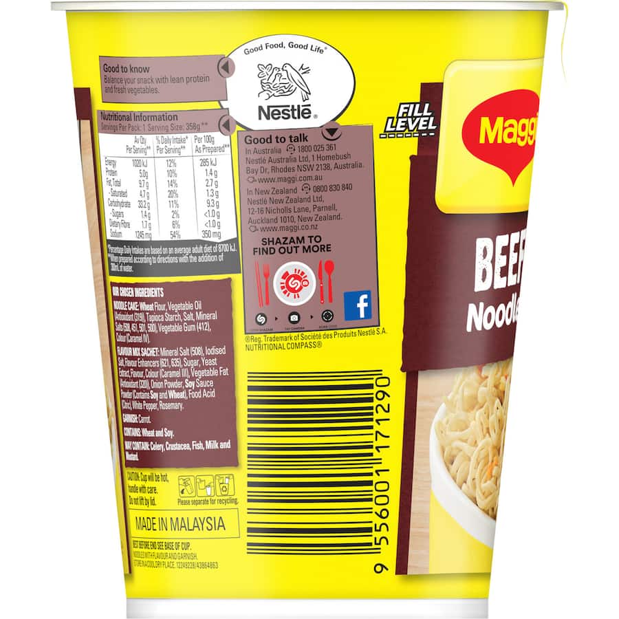 Instant Noodles Beef Cup