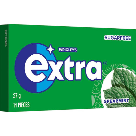 Wrigleys Extra Chewing Gum Spearmint 14 Pieces 27gm