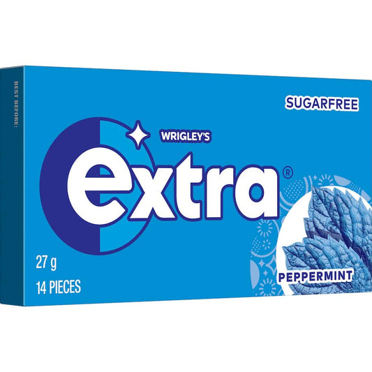 Wrigleys Extra Chewing Gum Peppermint 14 Pieces 27gm
