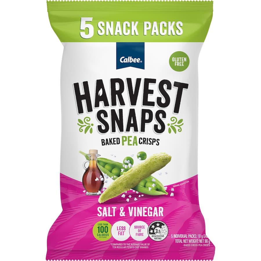 Pea Crisps Salt & Vinegar 90gm