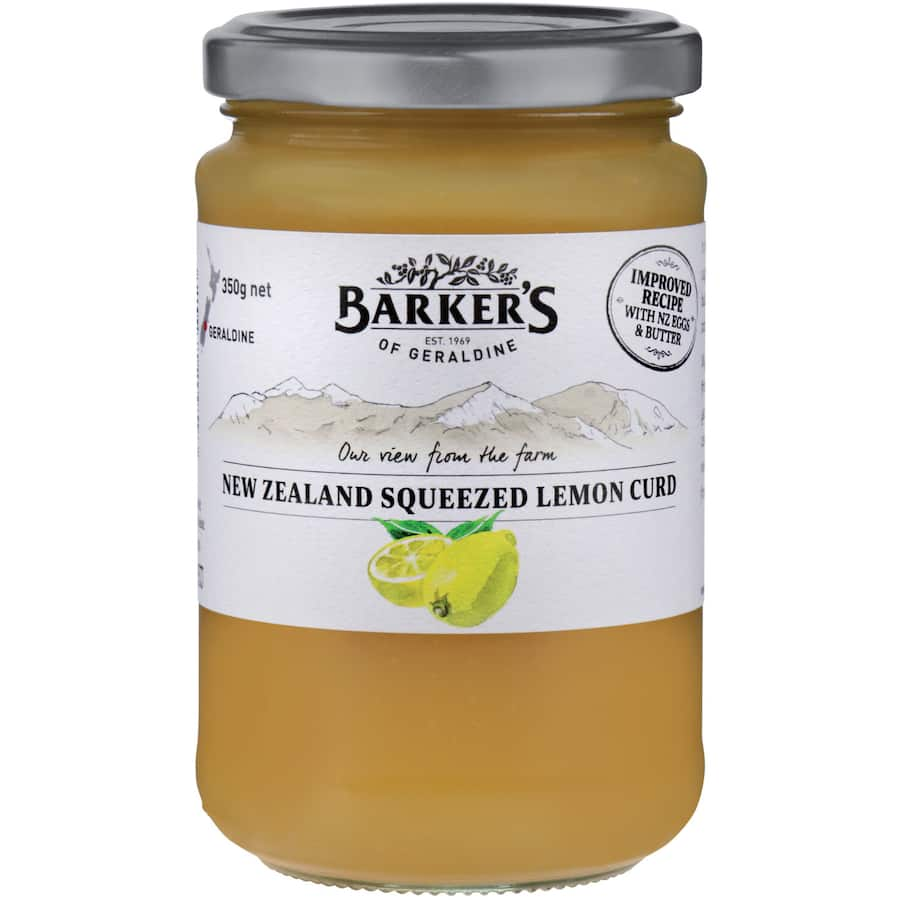 Barkers Lemon Curd New Zealand