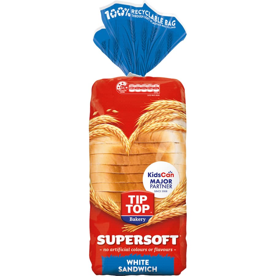 Tip Top Super Soft Sandwich Bread White