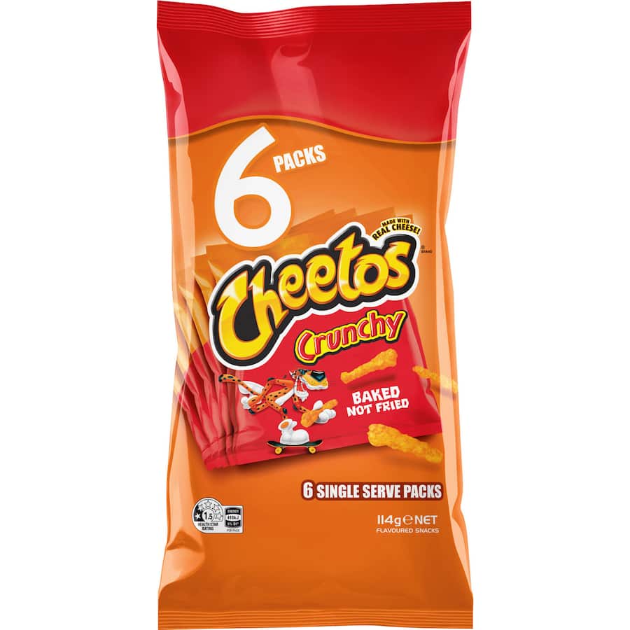 Corn Snacks Crunchy Cheese 114g