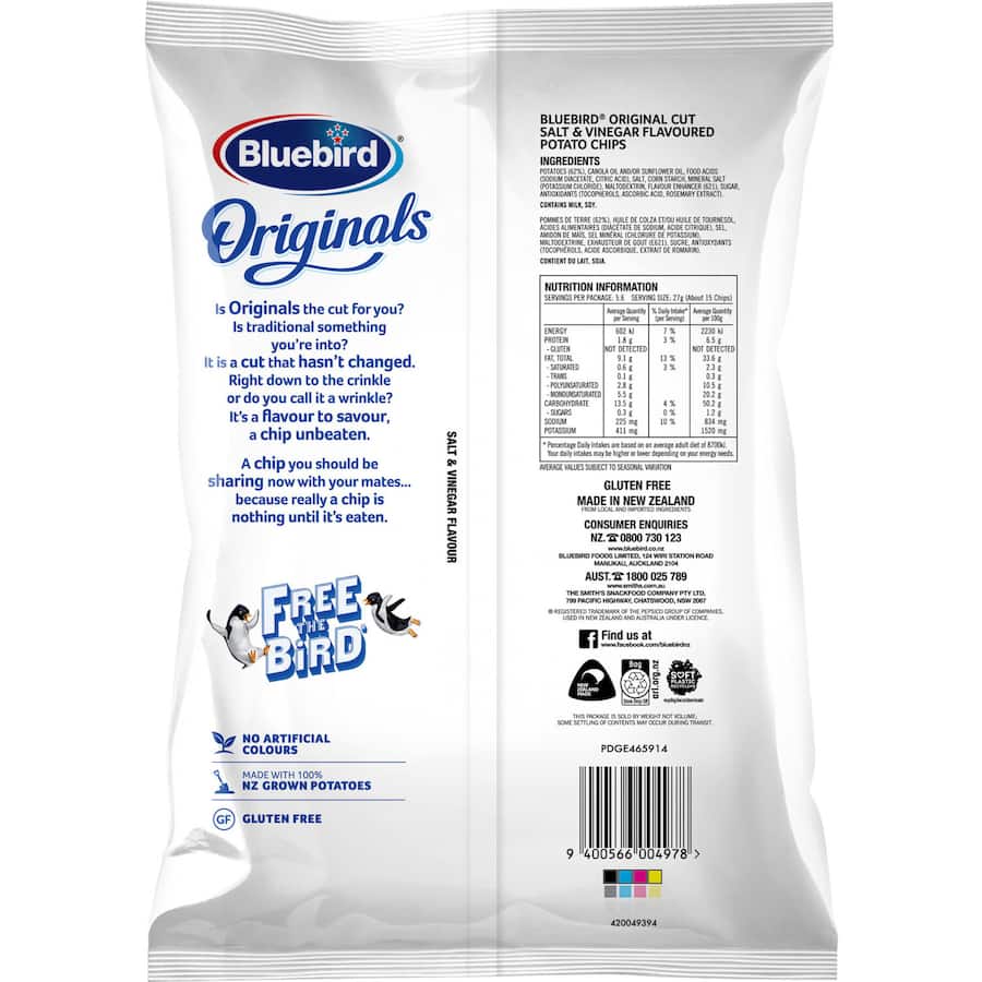 Blue Bird Chips Salt & Vinegar