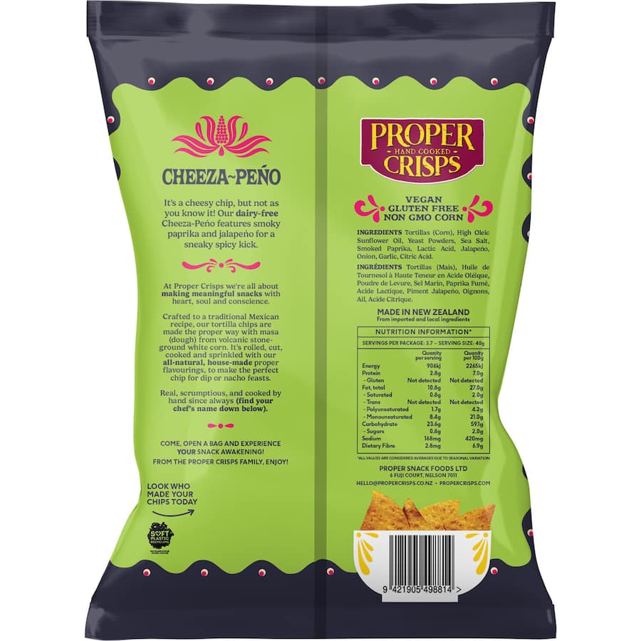 Corn Chips Tortilla Cheeza-peno