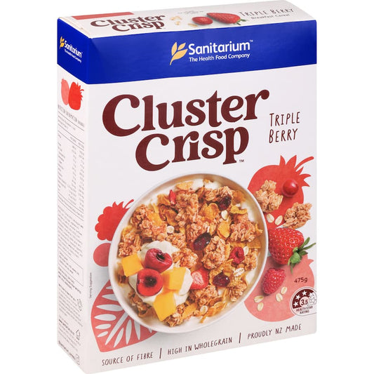 Sanitarium Cluster Crisp Triple Berry 475gm