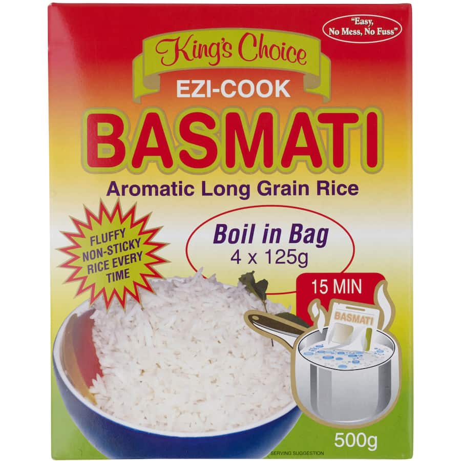 Basmati Rice Boil In Bag 4 X 125g